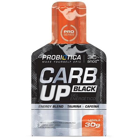 Carb Up Black 30g Laranja Probiótica