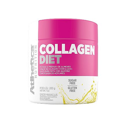 Collagen Diet 200g Maracujá Atlhetico Nutrition