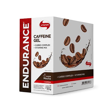 Endurance Caffeine Gel Cx 12 Sachês 30g Mocha Vitafor