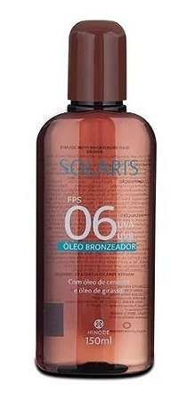 ÓLEO BRONZEADOR FPS UVA E UVB SOLARIS 150ML