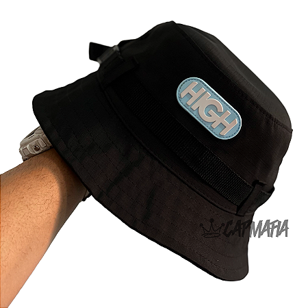 Bucket Hat High Company Rounded Black & Blue