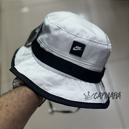 Bucket Hat Nike Square White & Black