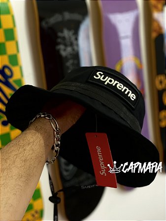 Bucket Hat Supreme Square Box Black - CAPMAFIA ⚡️ @CAPMAFIA011