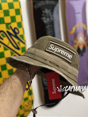 Bucket Hat Supreme Square Box Beige - CAPMAFIA ⚡️ @CAPMAFIA011