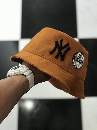 Bucket Hat New Era New York Yankees Caramel
