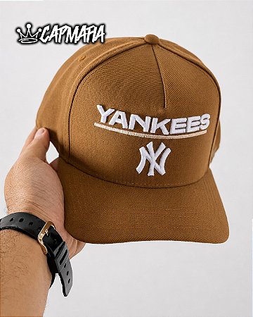 Cap Style Cap New York Yankees Stripe Caramel Snapback Aba Curva