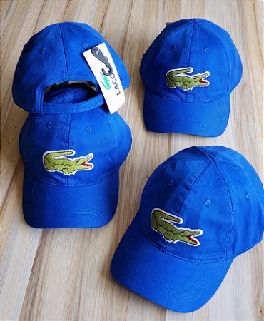 Cap Lacoste Big Croc Classic Royal Blue Strapback Aba Curva