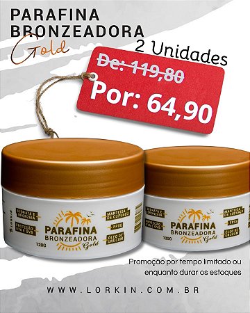 2 Und Parafina Bronzeadora Gold 120g