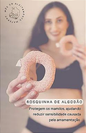 KIT 2 PARES Rosquinhas de amamentação algodão - seios sensiveis