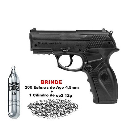 Pistola de Pressão a Gás CO2 C11 4.5mm Wingun