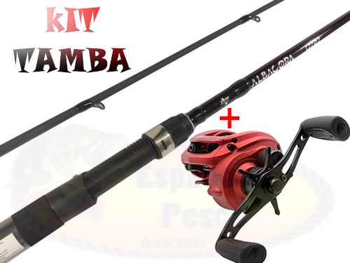 KIT VARA ALBACORA + CARRETILHA RED X BG