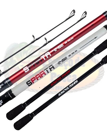 Vara Sparta C 2,40mts Carbono 50lbs Carretilha