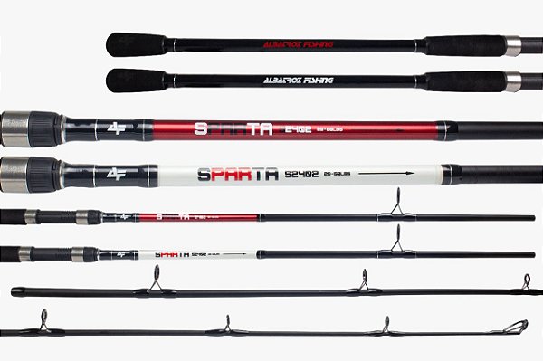Vara Sparta S 2,40mts Carbono 50lbs Molinete