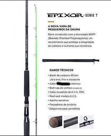 VARA OKUMA EPIXOR SERIE T  2,70mts 40-80LBS