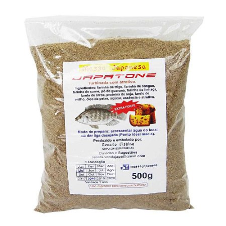 Massa JAPATONE  Para Pesca Turbinada Com Atrativo e com essência  Extra Forte de Panetone