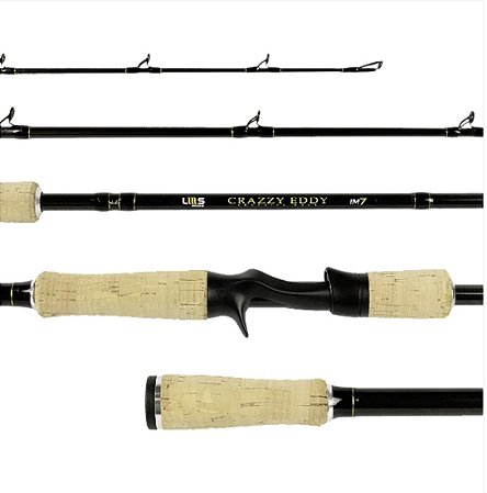 Vara Crazzy Eddy 2,40m 50Lbs 2 Partes Lumis P/ Carretilha
