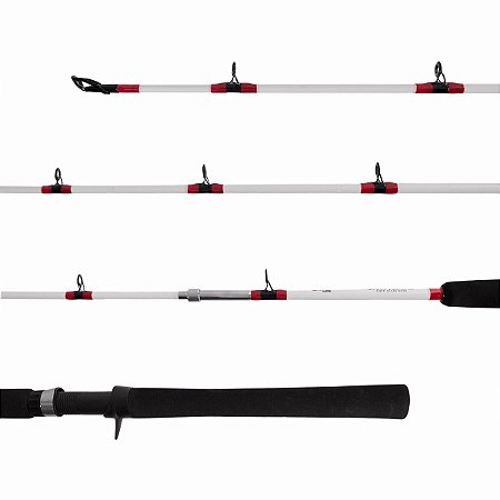 Vara Lumis Brabus BR58602 - 5'8" 1,77m - 30-60lb (27,2kg) - 2 Partes - P/Carretilha
