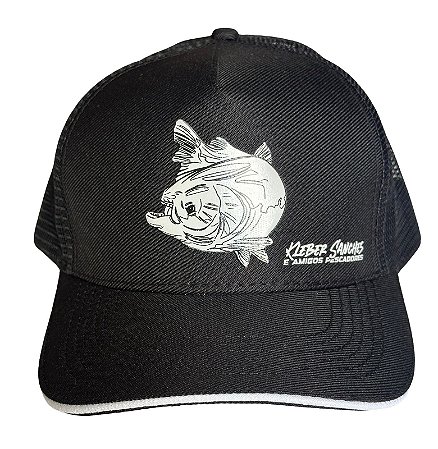 Boné Kleber Sanches e amigos pescadores
