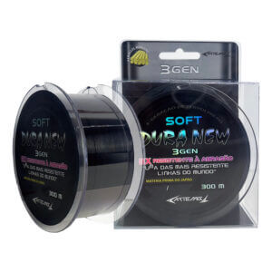 Linha Monofilamento Dura New Soft Preta 300m