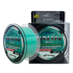 Linha Monofilamento Dura New Soft Verde Esmeralda 300m