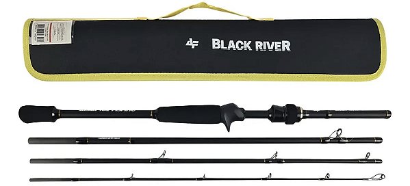 Vara para Carretilha Albatroz Black River 1,80m 4 Partes 20lbs