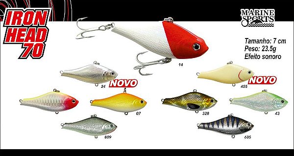 ISCA MARINE SPORTS IRON HEAD 70 - 7CM - 23,5G