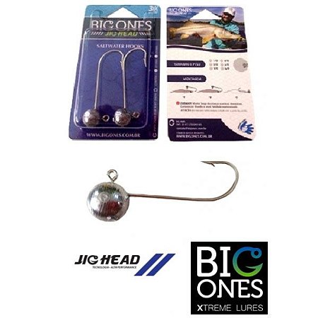 Anzol Big Ones Jig Head N°1/0 com 02 unidades