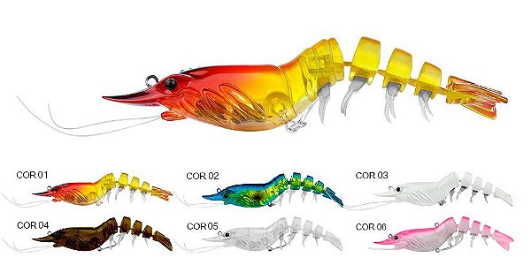 Isca Albatroz Camarão Shrimp Move 75 - 7,5cm 5,5gr