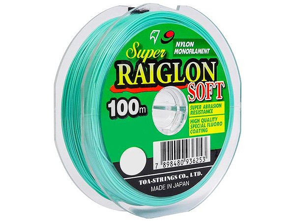 Linha Monofilamento Super Raiglon Soft 100m