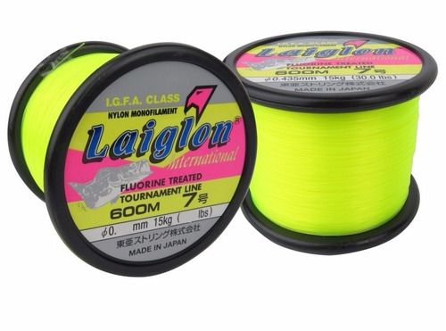 Linha Laiglon Amarela carretel c/ 600 mts