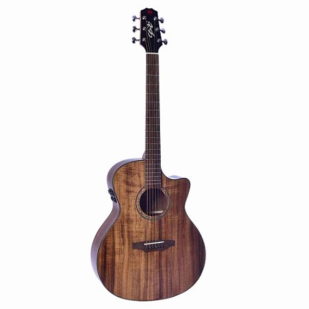 VIOLAO ELET ACUSTICO SEIZI SUPREME MIRAI RYU CUTAWAY SOLID TOP KOA C EFEITOS