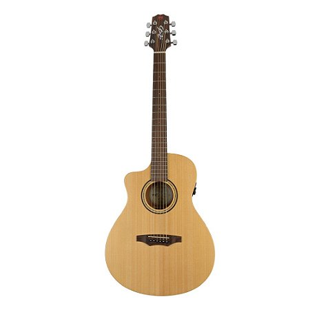 VIOLAO ELET ACUSTICO SEIZI ORIGINALS KAIZEN ZEN CANHOTO CUTAWAY LEFTY SPRUCE NATURAL