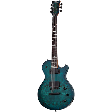 Guitarra Schecter Solo-II Standard Ocean Blue Burst Burl Les Paul