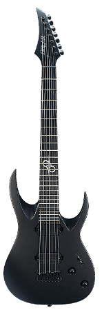 Guitarra 7 cordas Solar A2.7C preto carbono fosco Duncan Solar