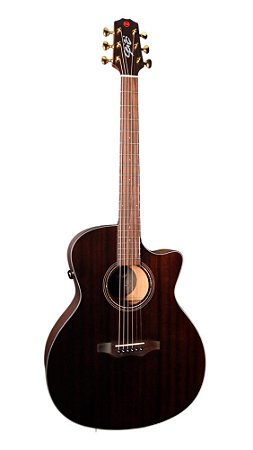 Violão Seizi Supreme Mirai Evolution Ryu Cutaway Black Trans Efeitos