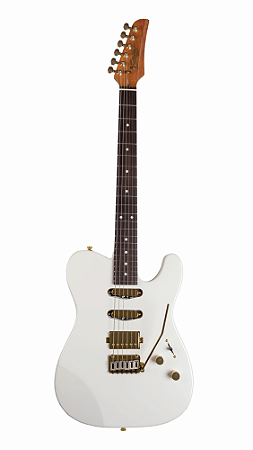 GUITARRA SEIZI KATANA SAKURA HSS PEARL WHITE GOLD Tele HSS