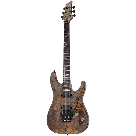 Guitarra Schecter Omen Elite-6 FR Charcoal CH Floyd Rose