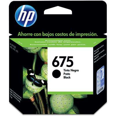 Cartucho HP 675 Preto
