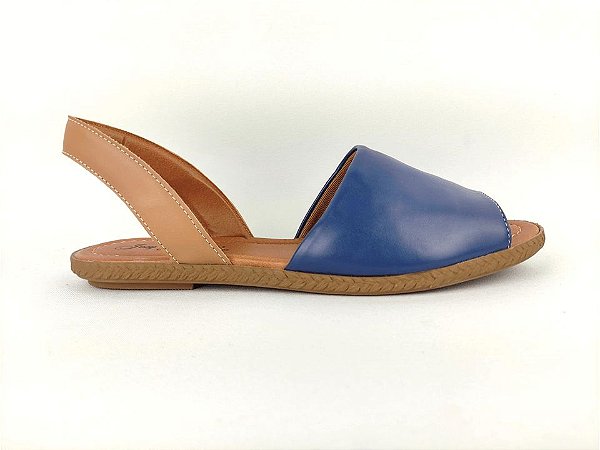 Sandália Rasteira Avarca Azul- 3 Pares por 99,90 - Josy Medeiros