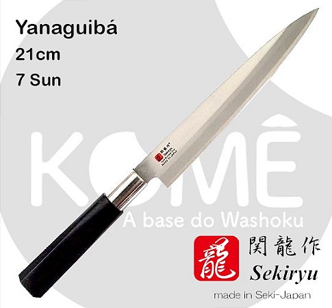 Faca para Sashimi YANAGUIBÁ HOUCHOU 21 cm - 7 Sun Martelado