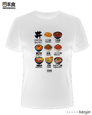 Donburi - Tenjin Camiseta - Branca