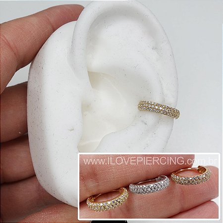 ARGOLA OURO 18K NARIZ PERFEITO CLICKER - I Love Piercing - Loja Online de  Piercings e Alargadores