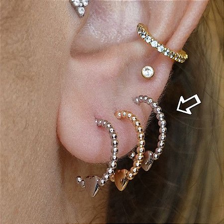 Piercing De Sobrancelha Bolinha Em Ouro 18k