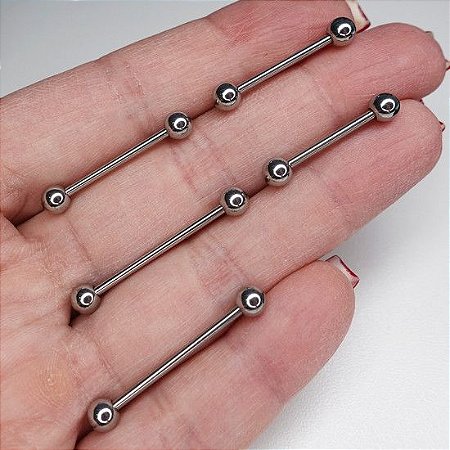 BARBELL TITÂNIO 1,6MM BOLA 5MM ROSCA INTERNA