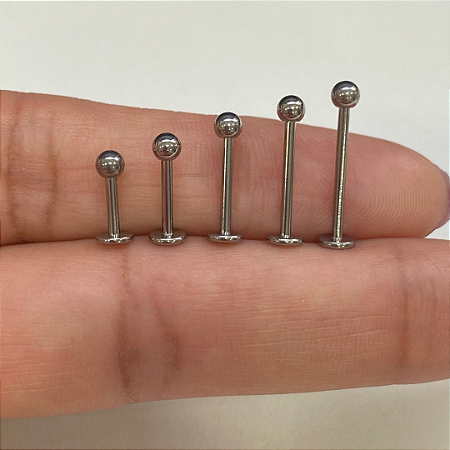 LABRET AÇO BOLINHA