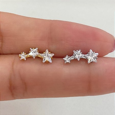 LABRET AÇO CASCATA ESTRELINHAS