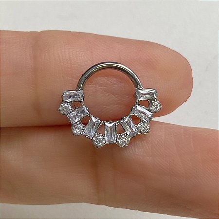 ARGOLA TITÂNIO CROWN CLICKER