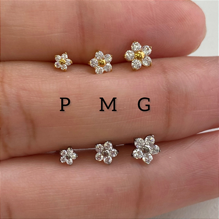 LABRET TITÂNIO FLOR PERFECTA