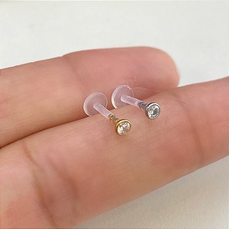 LABRET BIOFLEX PONTEIRA METAL ZIRCÔNIA