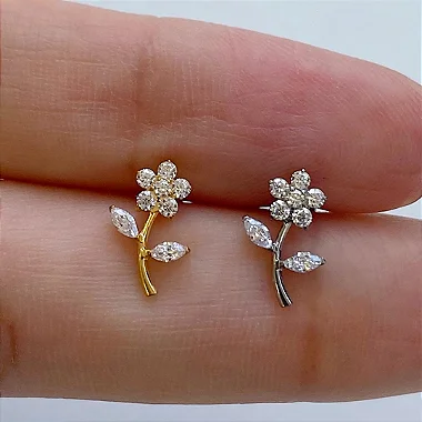 LABRET AÇO FLOR INTEIRA ZIRCÔNIAS